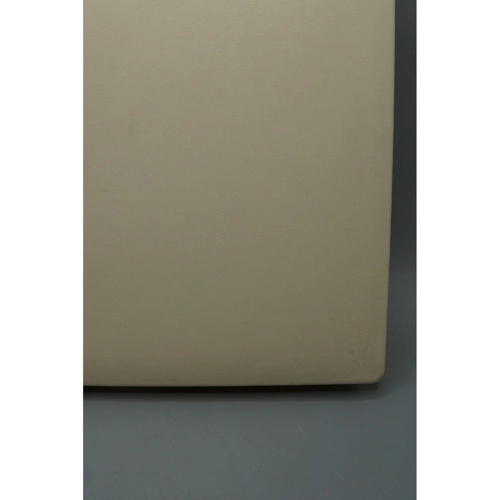 Vintage Ivory Faux Leather Wedding Photo Album Gold Gilded 8x10 20 Photos Unused